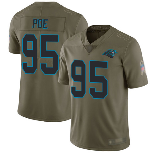 Carolina Panthers Limited Olive Youth Dontari Poe Jersey NFL Football #95 2017 Salute to Service